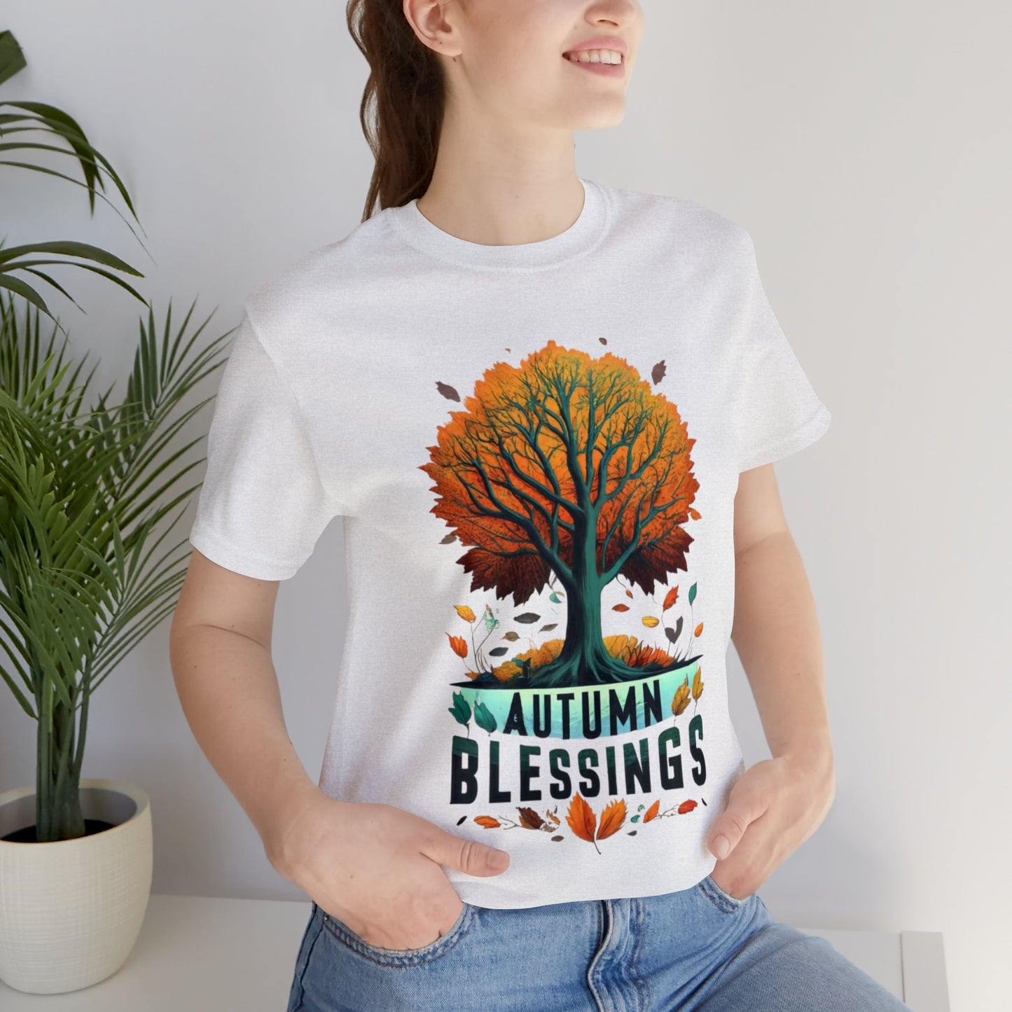 Autumn Blessings: Fall Foliage Unisex Tee | Harvest Serenity T-Shirts by Be Like No One (BLN1) - The Store