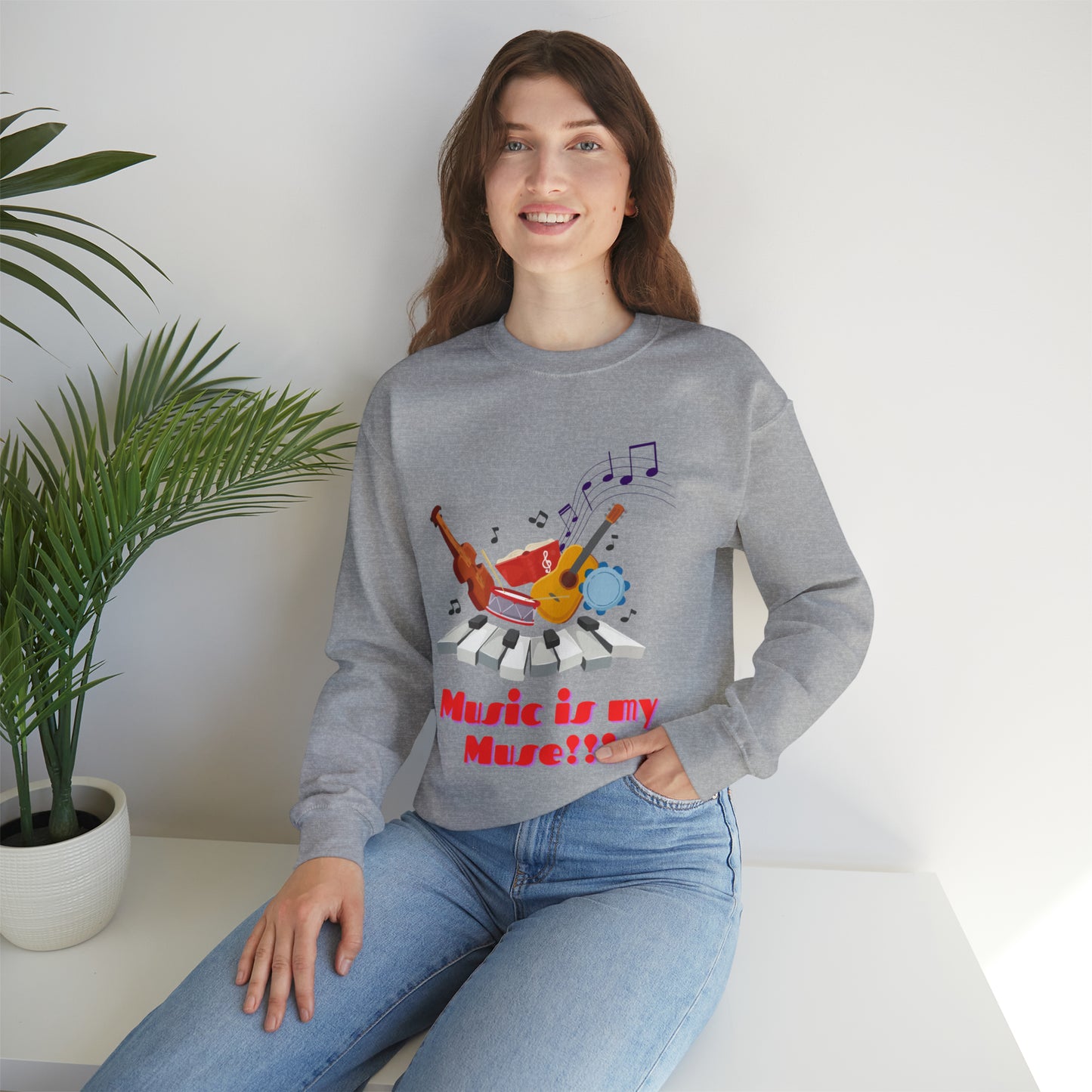 Harmonize with Melodic Magic Sweatshirt | Music is my Muse Sweatshirt