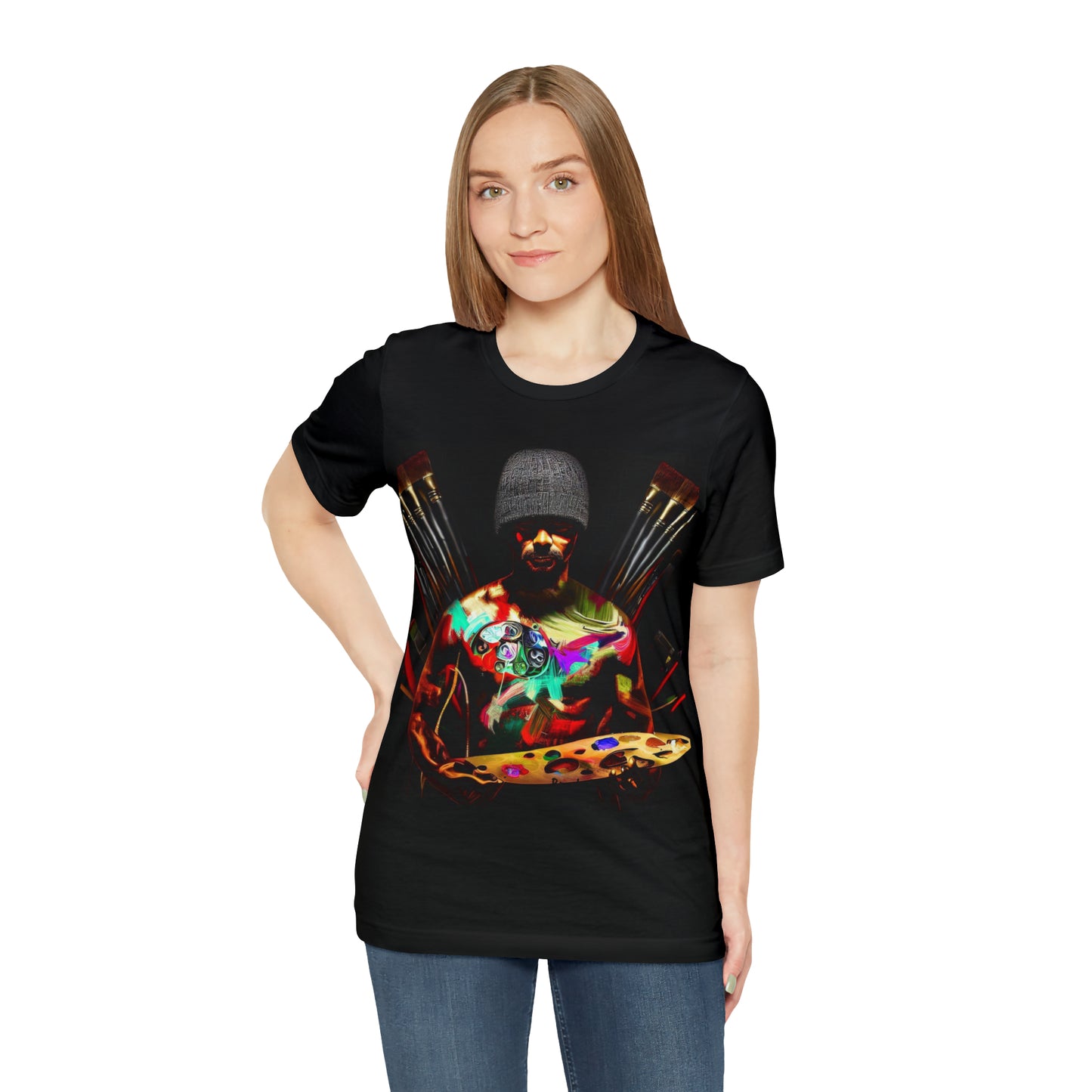 Brushstrokes of Passion: Artistic Soul Unisex Tee | Creative Essence T-Shirts