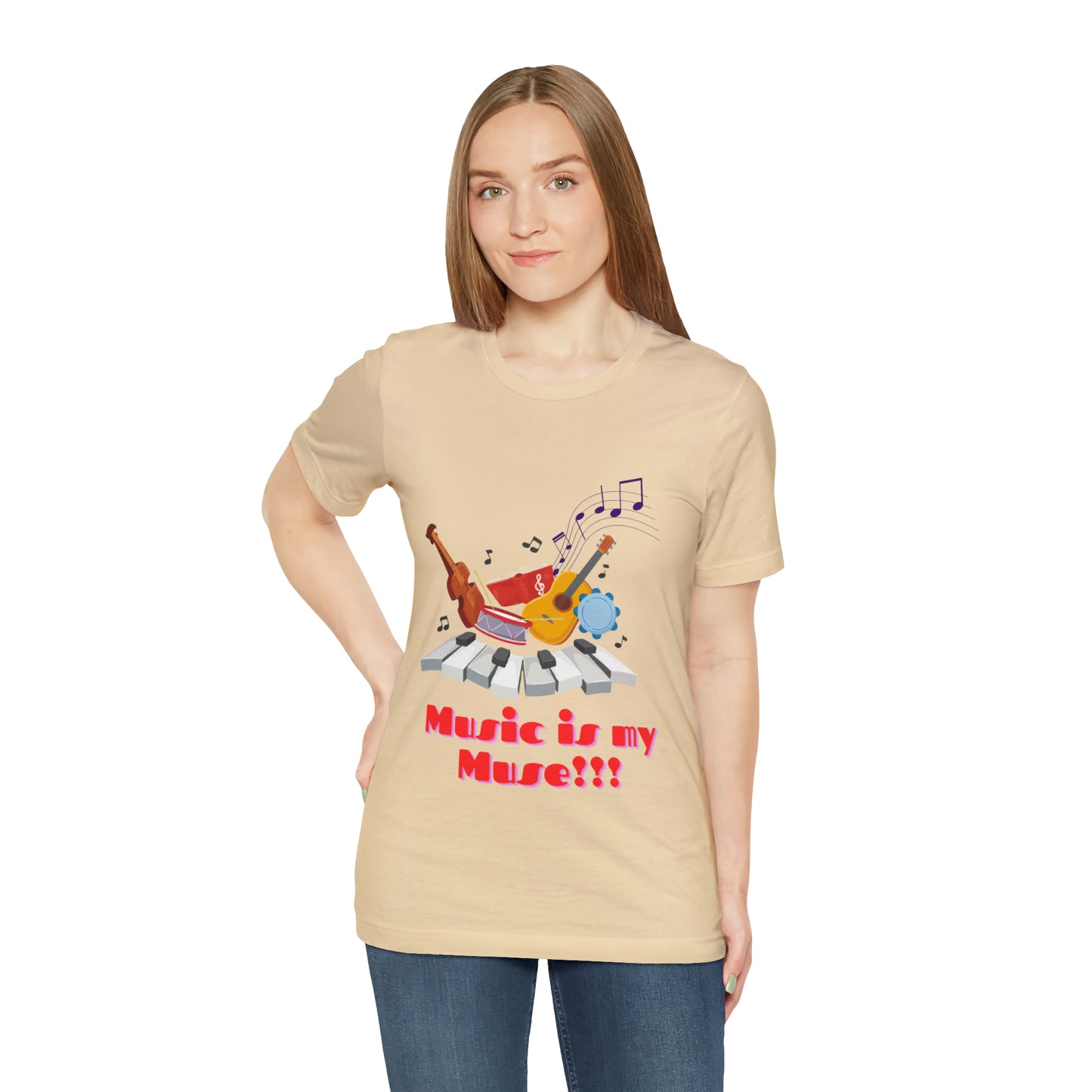 Harmonious Inspiration: Music is my Muse Unisex Tee | Melodic Magic T-Shirts