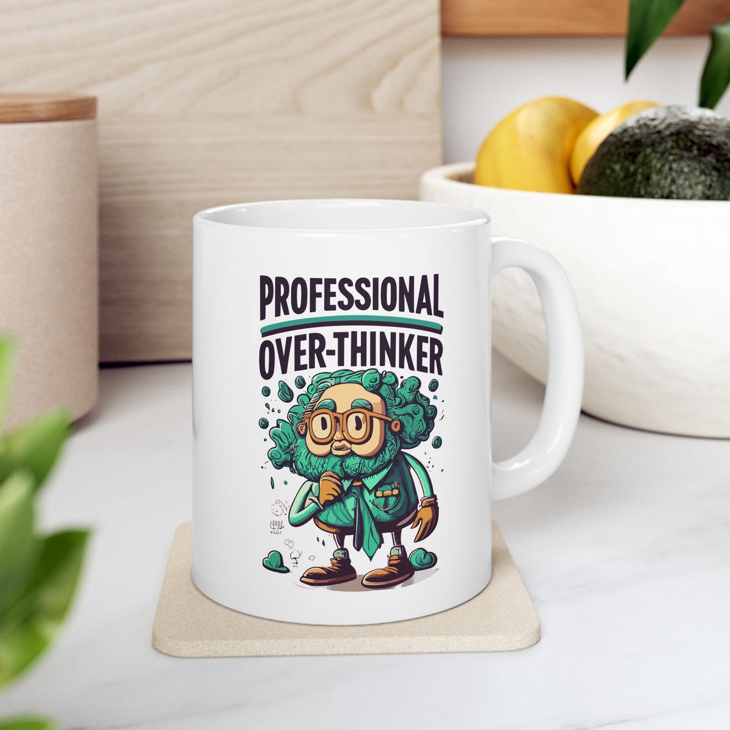 Professional Over-Thinker Mug, Be Like No One (BLN1) Mugs, Ceramic Mug 11oz