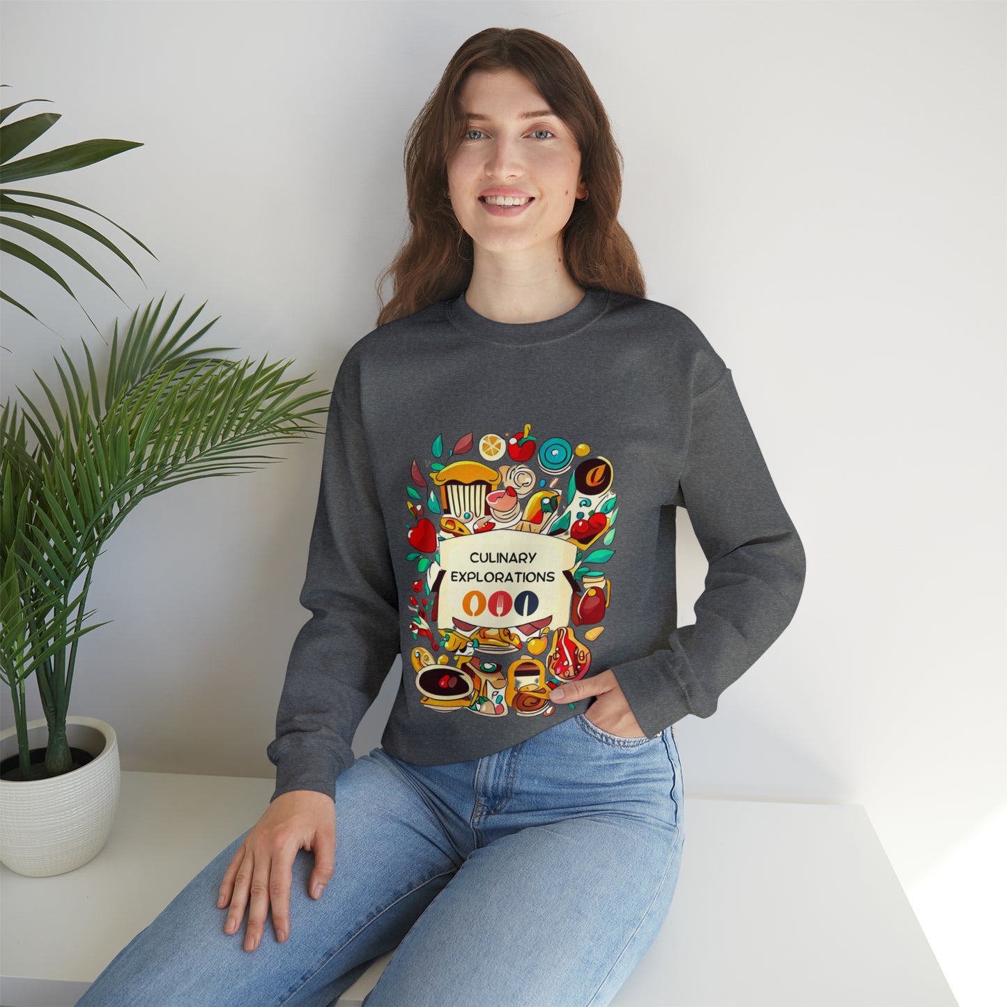 Culinary Explorations Sweatshirt | Foodie Adventures Unisex Sweatshirt