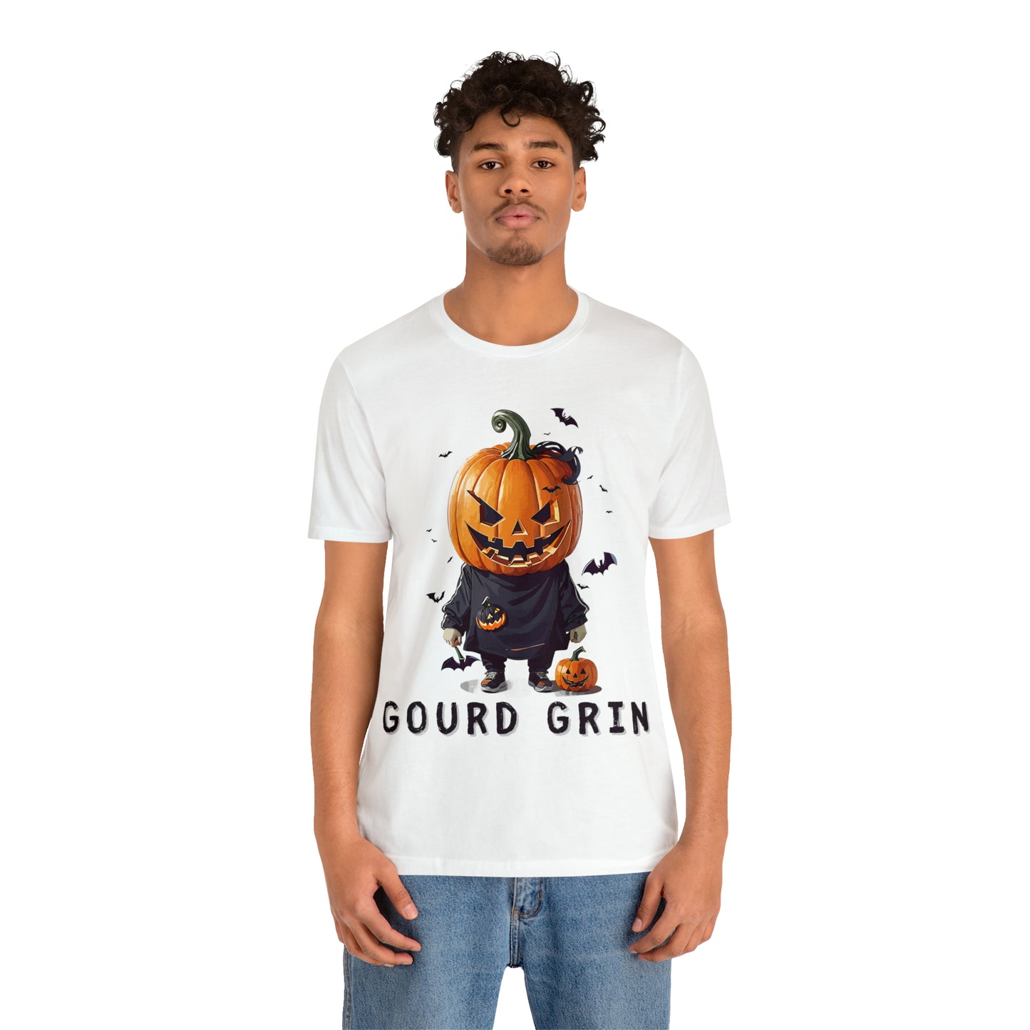 Playful Jack-o'-Lantern Watercolor: Softly Lit Halloween Tee | Halloween Vibes Tee