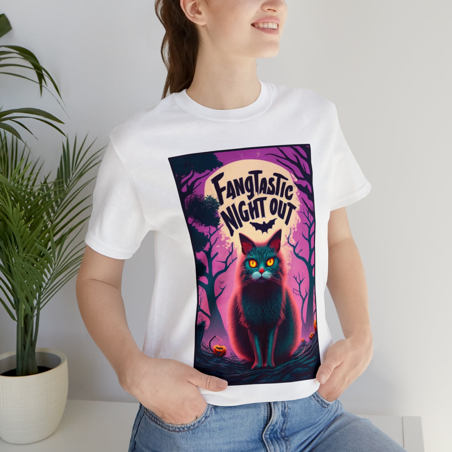 Fangtastic Night Out Halloween T-shirt - Vampires Unite - Embrace the Night | Halloween Vibes Tee