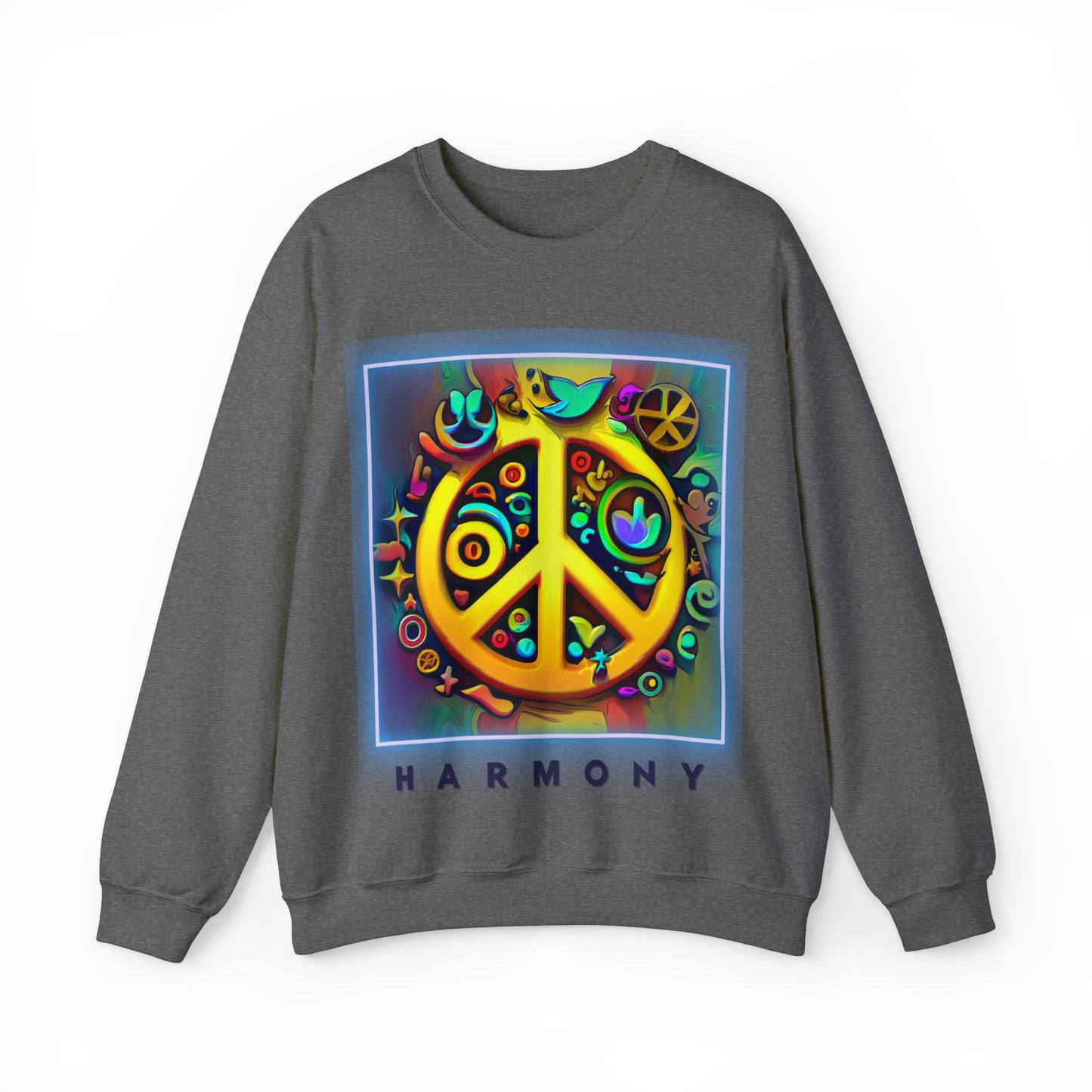 Serenity Symbols Sweatshirt | Peace & Positivity Unisex Sweatshirt