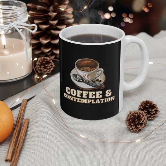 Coffee & Contemplation Mug, Be Like No One (BLN1) Mugs, Ceramic Mug 11oz