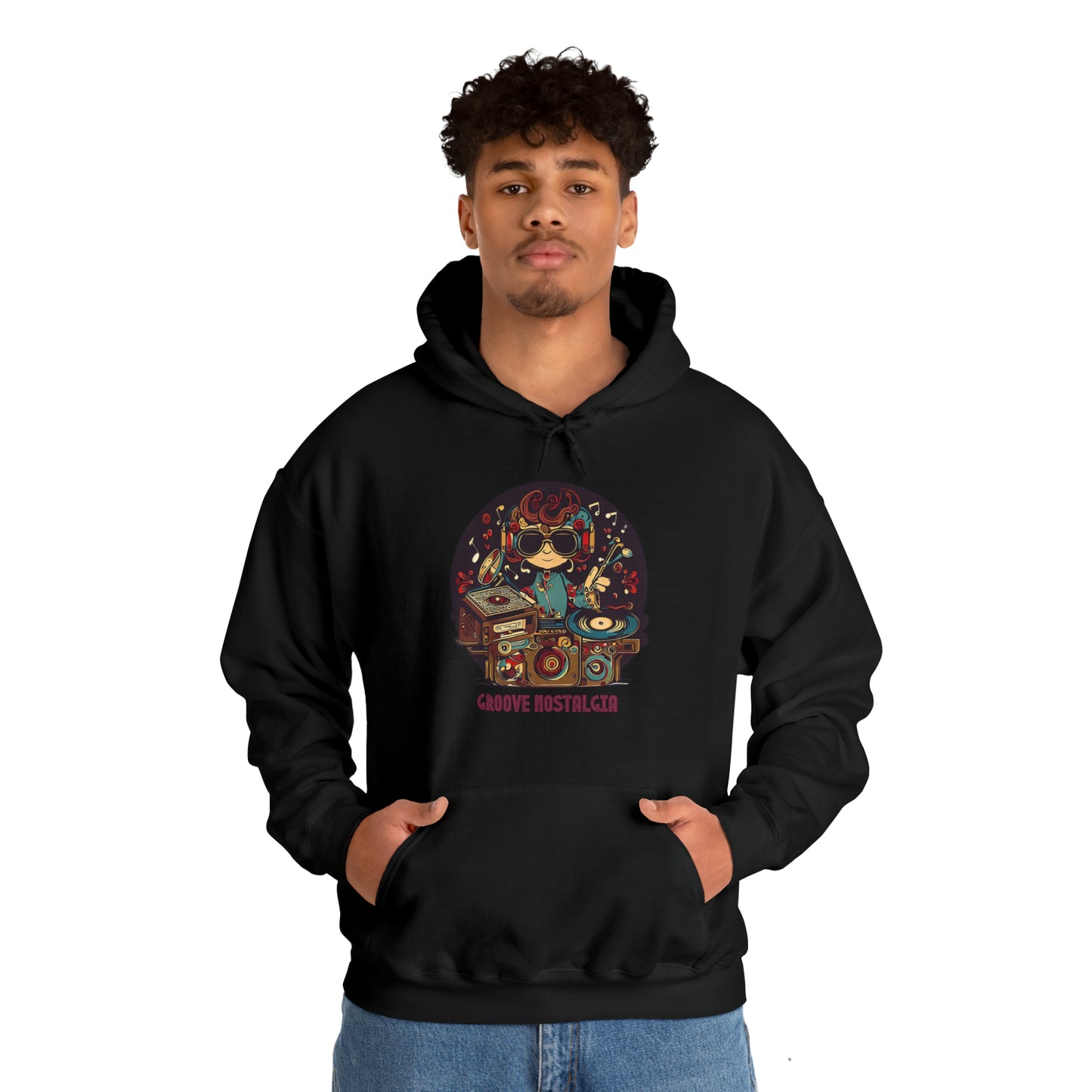 Groove Nostalgia: Vintage Vinyl Lover Unisex Hoodie | Retro Rhythms Hoodies