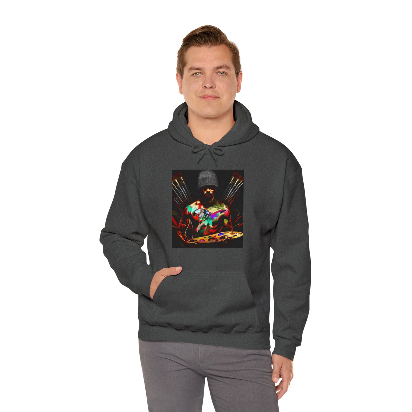 Brushstrokes of Passion: Artistic Soul Unisex Hoodie | Creative Essence Hoodies