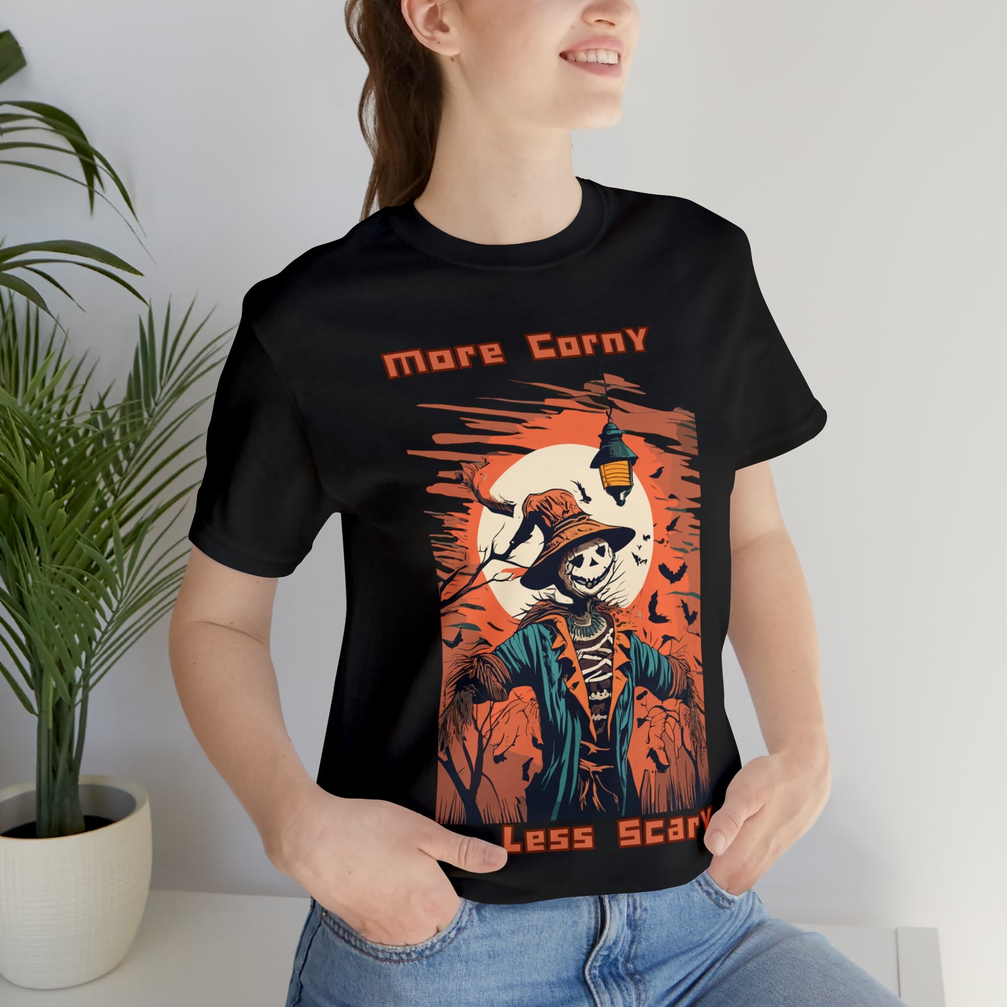 Unsettling Sinister Scarecrow: Modern Art T-Shirt | Halloween Vibes Tee