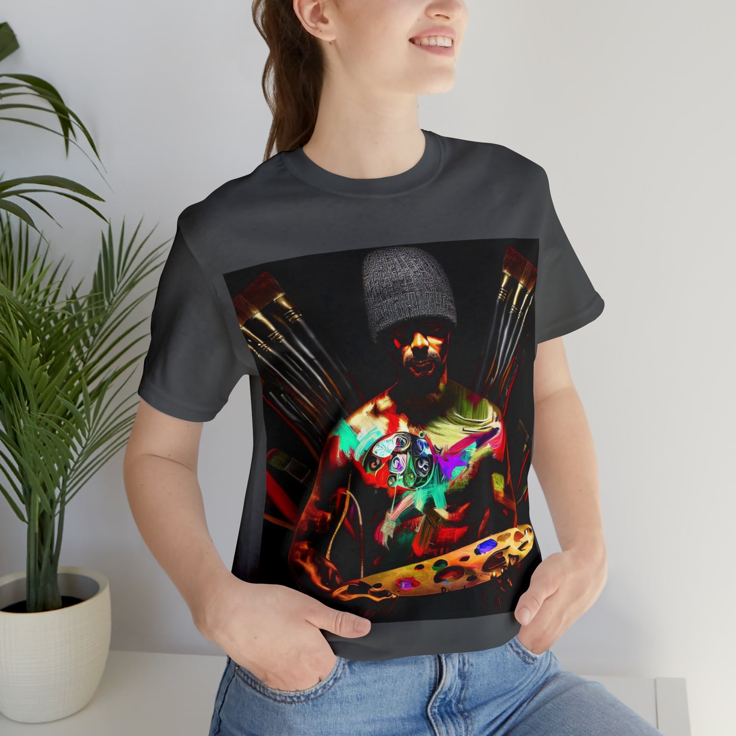 Brushstrokes of Passion: Artistic Soul Unisex Tee | Creative Essence T-Shirts