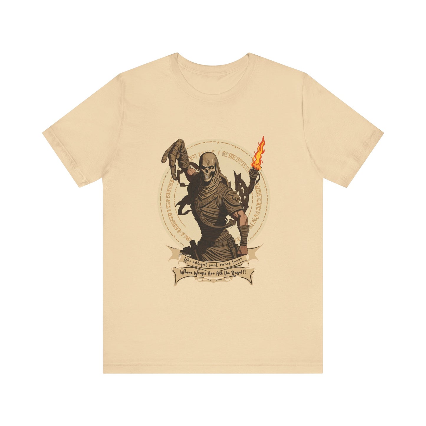 Ancient Mummy's Tomb: Torch-Lit Impressionist T-Shirt | Halloween Vibes Tee