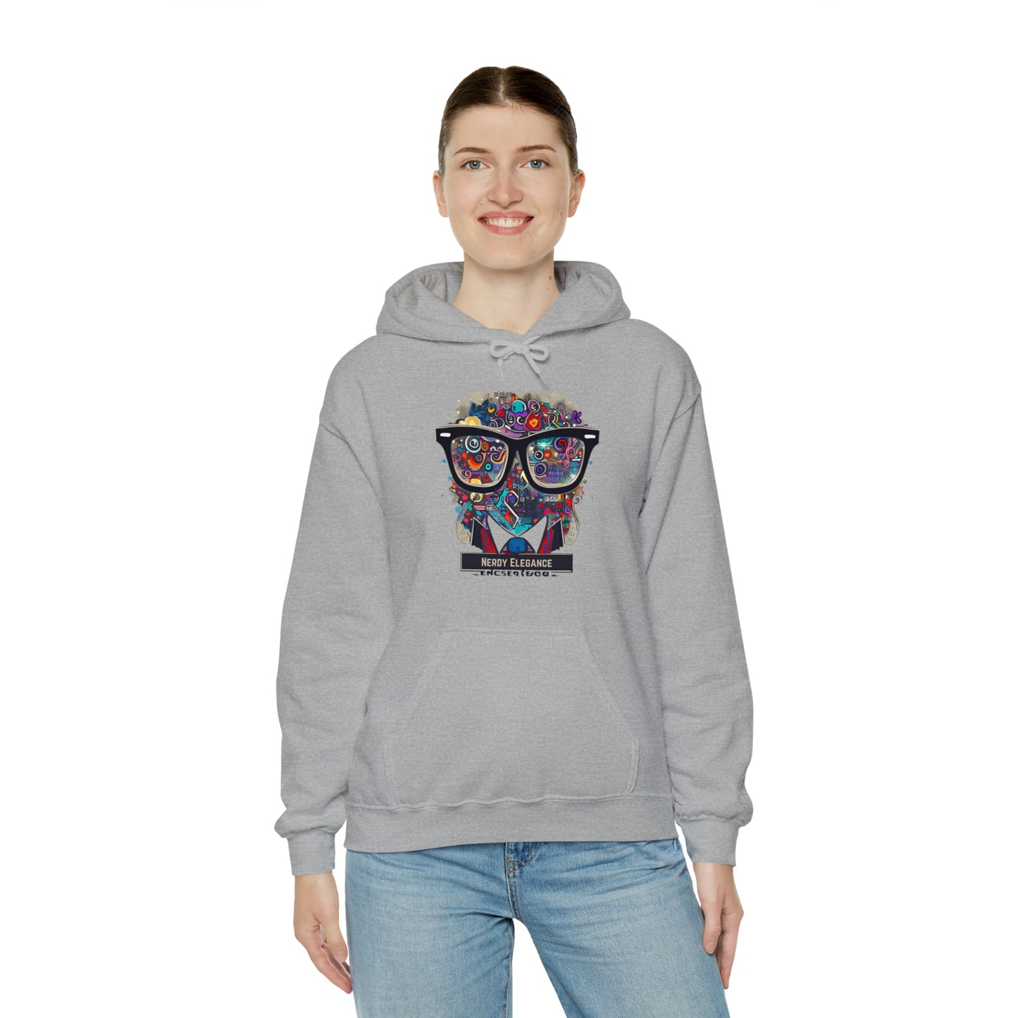 Nerd Elegance: Geek Chic Unisex Hoodie with Assorted Icon | Smart Style Hoodies