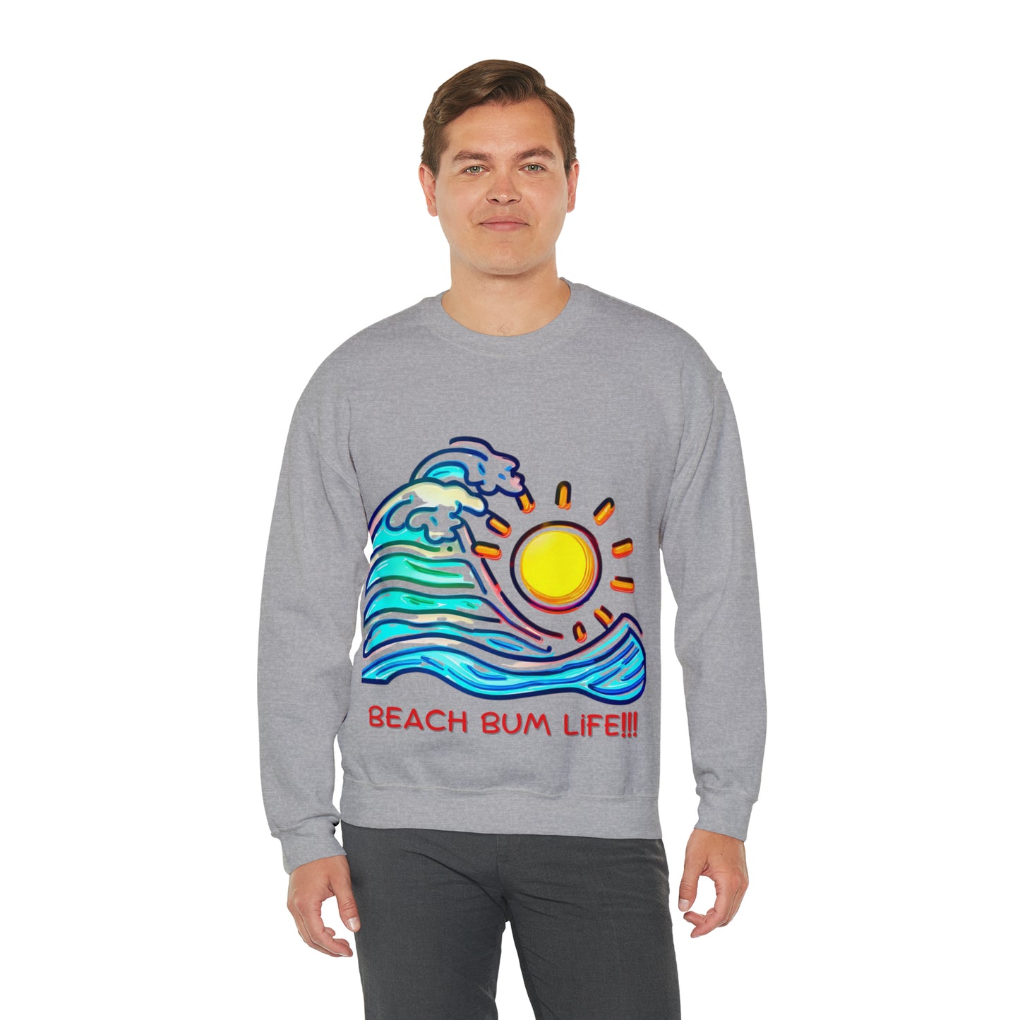 Seaside Serenity Sweatshirt | Beach Bum Life Unisex Sweatshirt