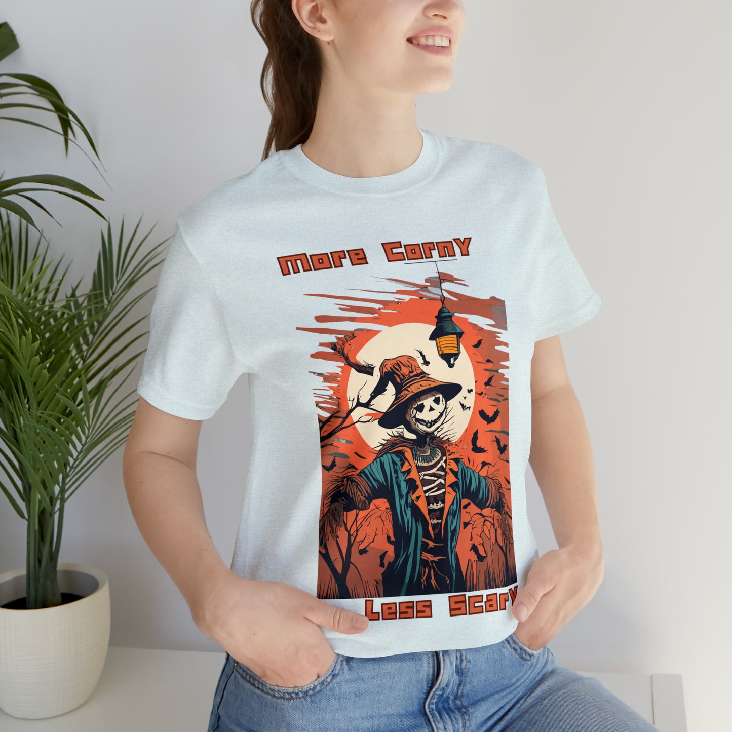 Unsettling Sinister Scarecrow: Modern Art T-Shirt | Halloween Vibes Tee