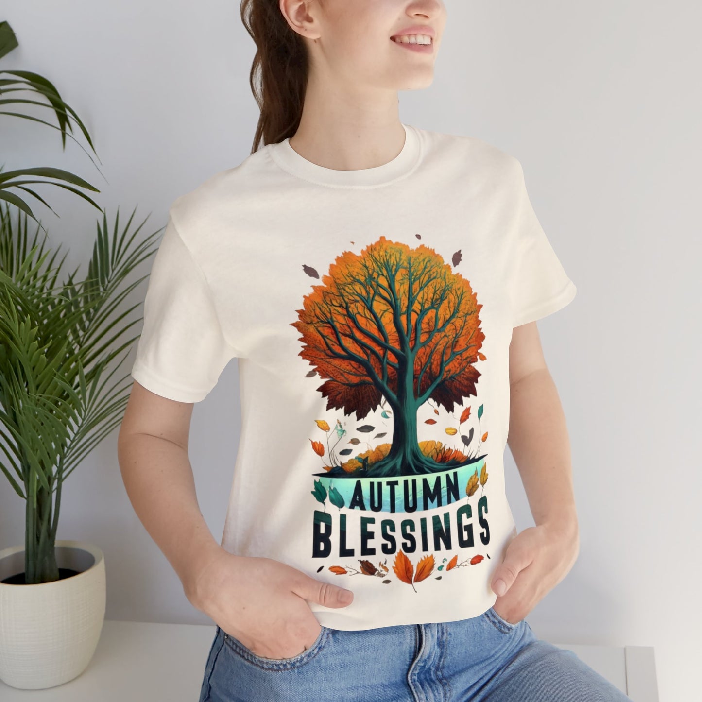 Autumn Blessings: Fall Foliage Unisex Tee | Harvest Serenity T-Shirts by Be Like No One (BLN1) - The Store