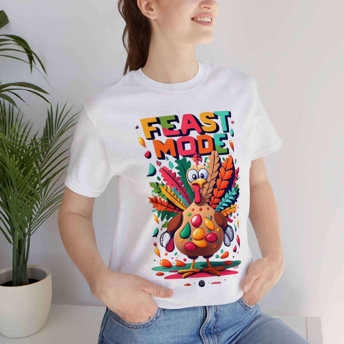 Feast Mode Frenzy: Thanksgiving Celebration Unisex Tee | Turkey Feast T-Shirts by Be Like No One (BLN1) - The Store