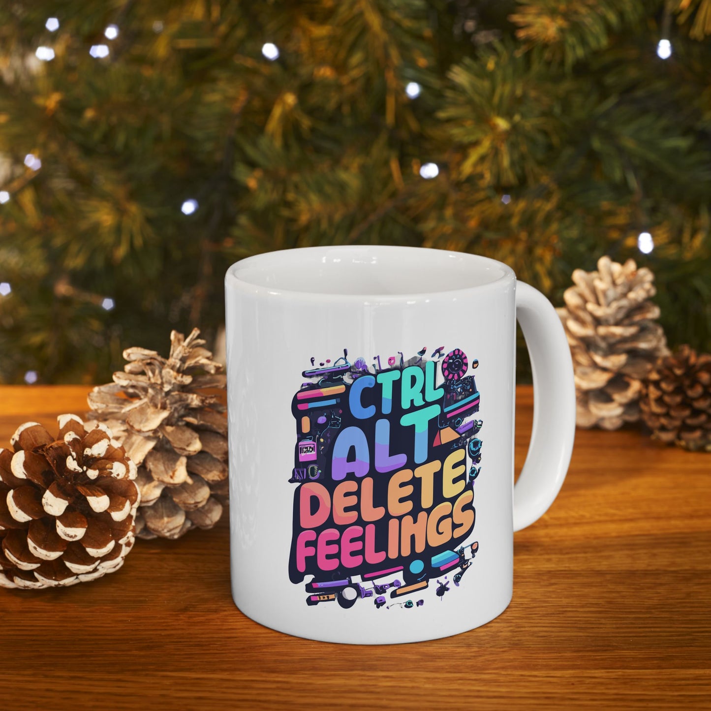 Ctrl+Alt+Delete Feelings Mug, Be Like No One (BLN1) Mugs, Ceramic Mug 11oz