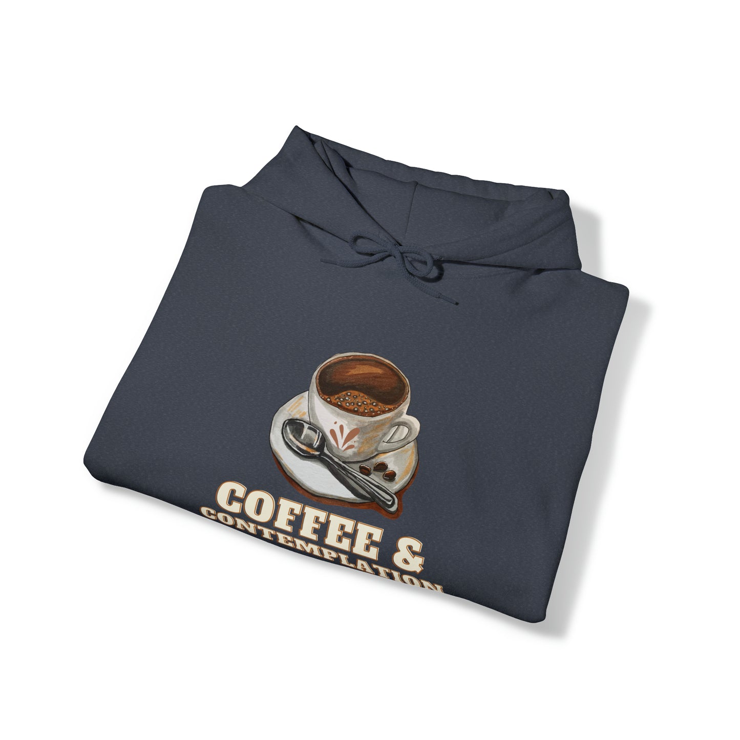 Caffeine Charm and Contemplation: Coffee & Contemplation Hoodie | Fuel for Thoughts Hoodies