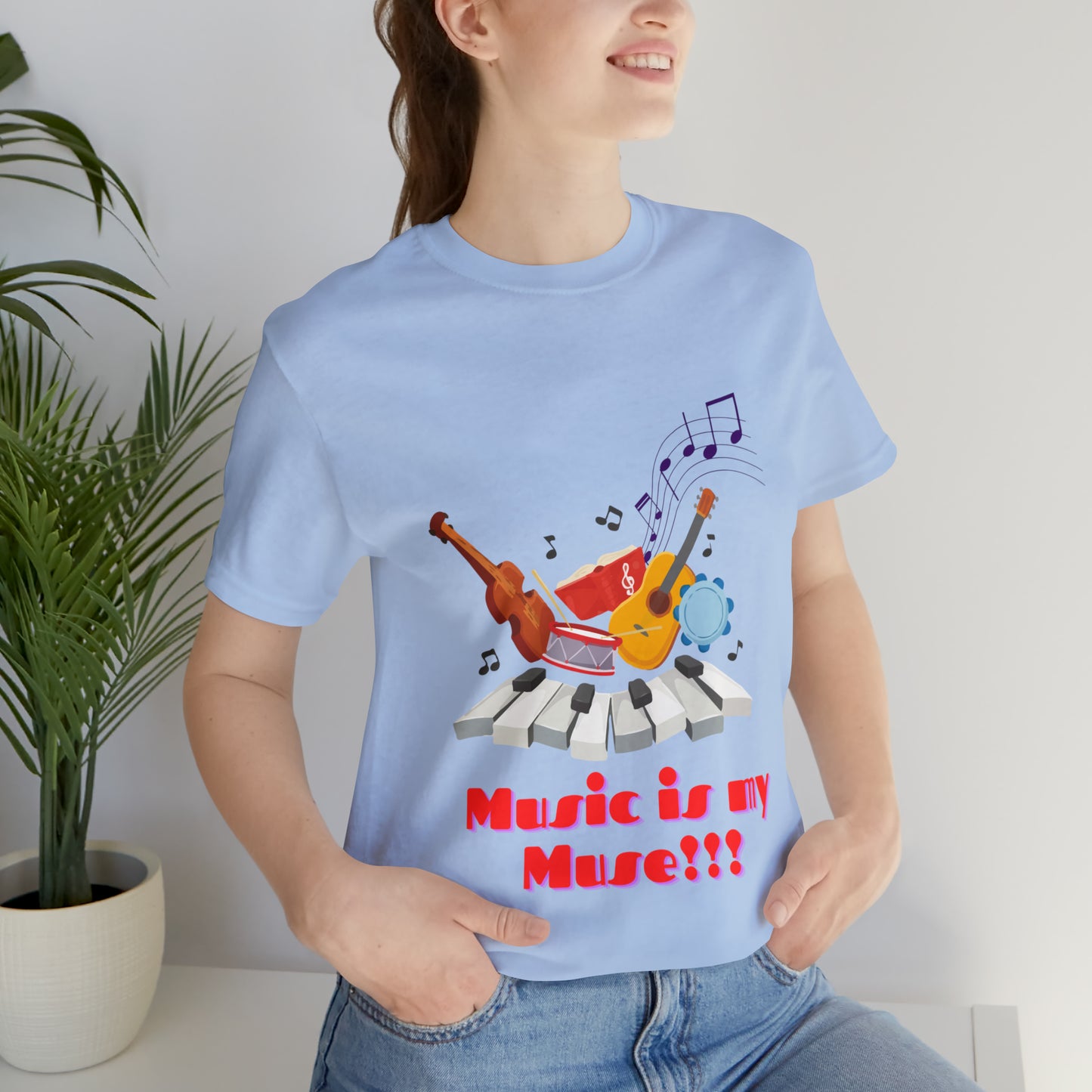 Harmonious Inspiration: Music is my Muse Unisex Tee | Melodic Magic T-Shirts