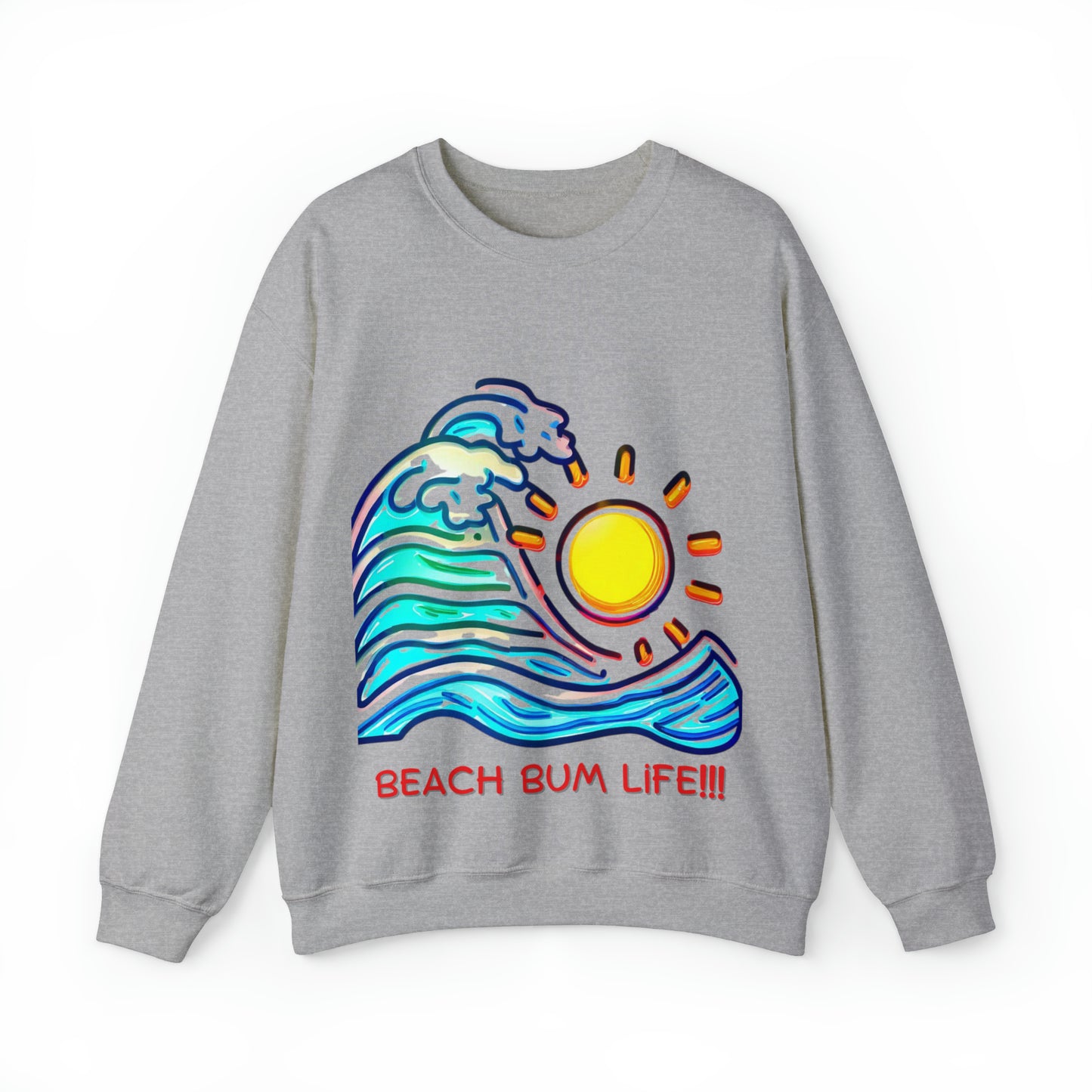 Seaside Serenity Sweatshirt | Beach Bum Life Unisex Sweatshirt