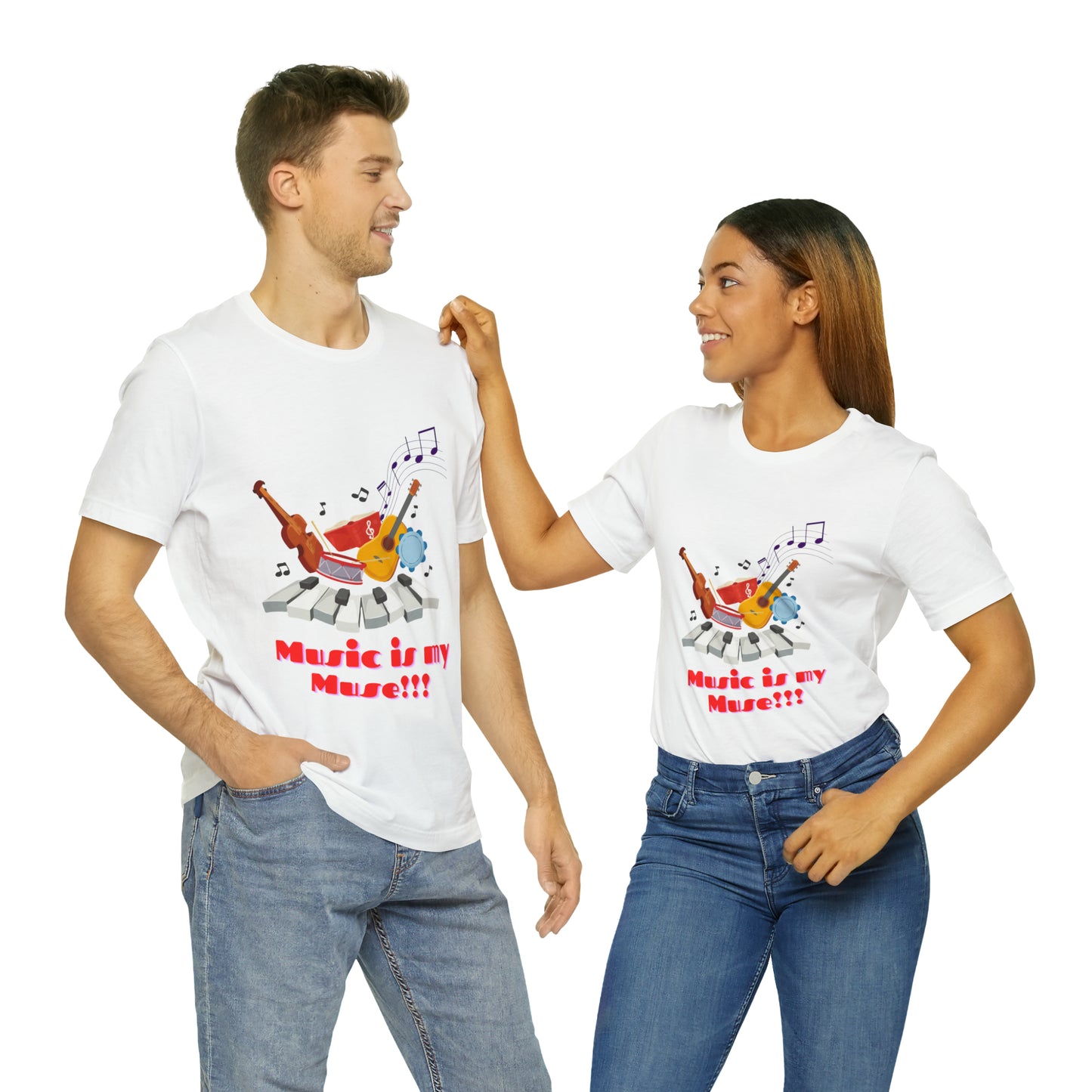 Harmonious Inspiration: Music is my Muse Unisex Tee | Melodic Magic T-Shirts