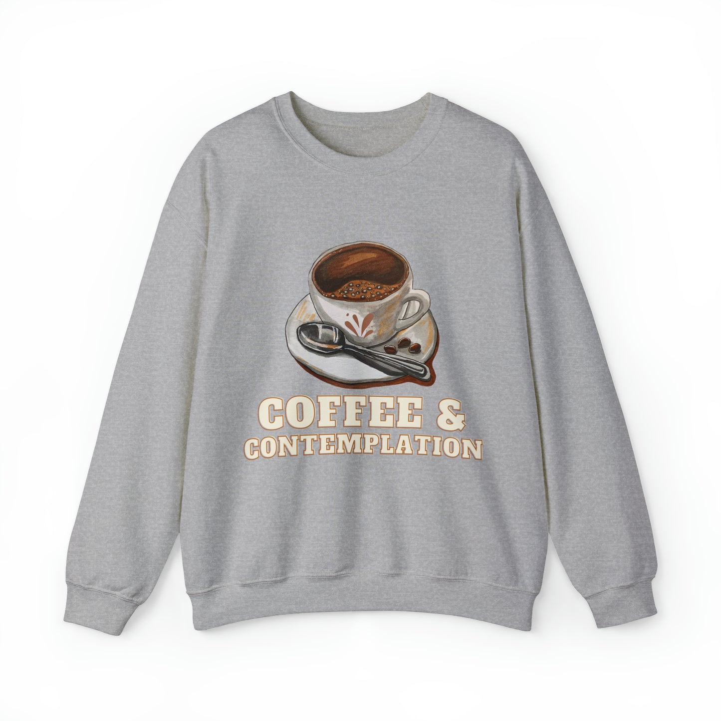 Caffeine Charm and Contemplation Sweatshirt | Coffee & Contemplation Sweatshirt