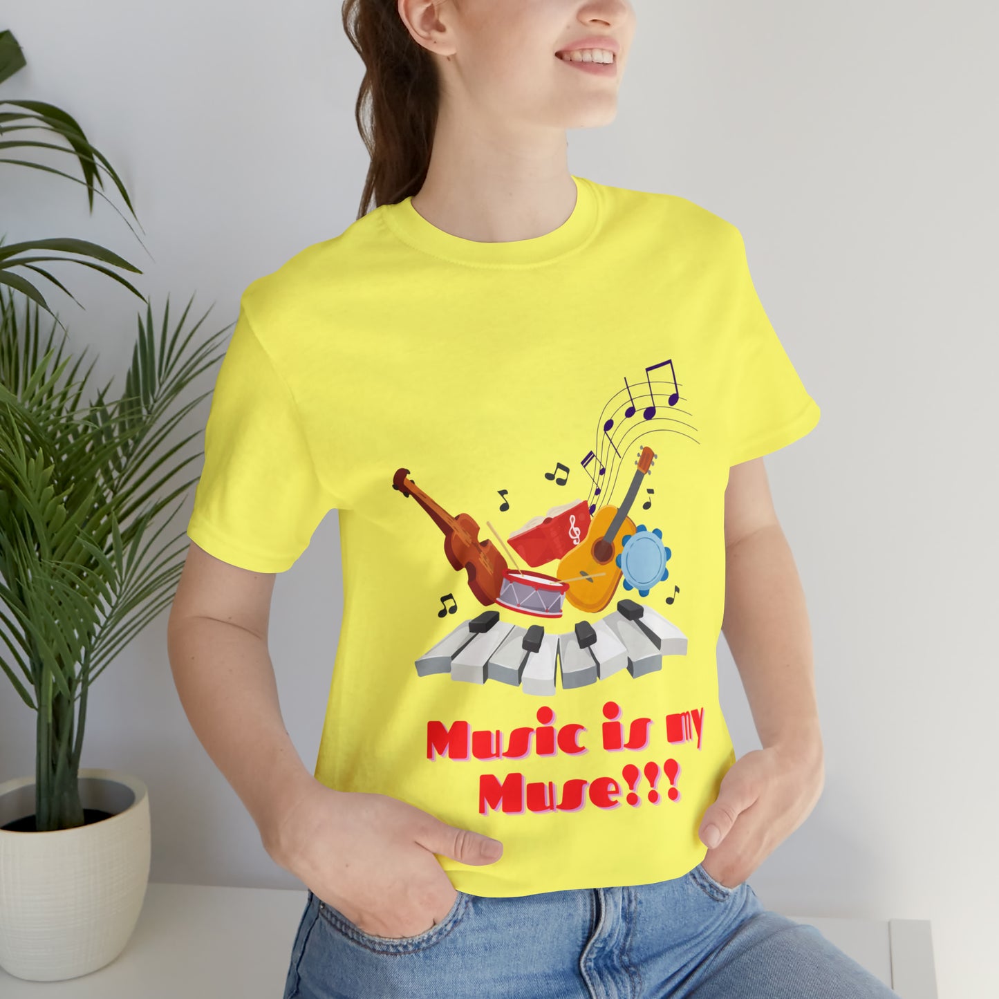 Harmonious Inspiration: Music is my Muse Unisex Tee | Melodic Magic T-Shirts