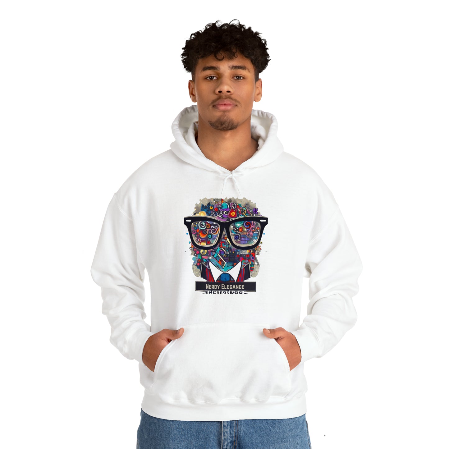 Nerd Elegance: Geek Chic Unisex Hoodie with Assorted Icon | Smart Style Hoodies