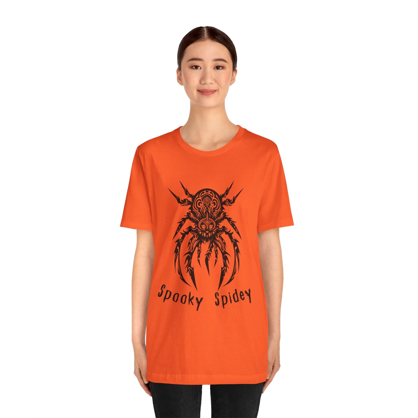 Foreboding Creepy Spider: Tribal Design T-Shirt | Halloween Vibes Tee