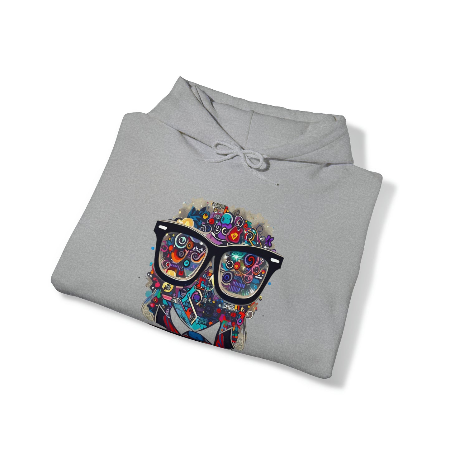 Nerd Elegance: Geek Chic Unisex Hoodie with Assorted Icon | Smart Style Hoodies