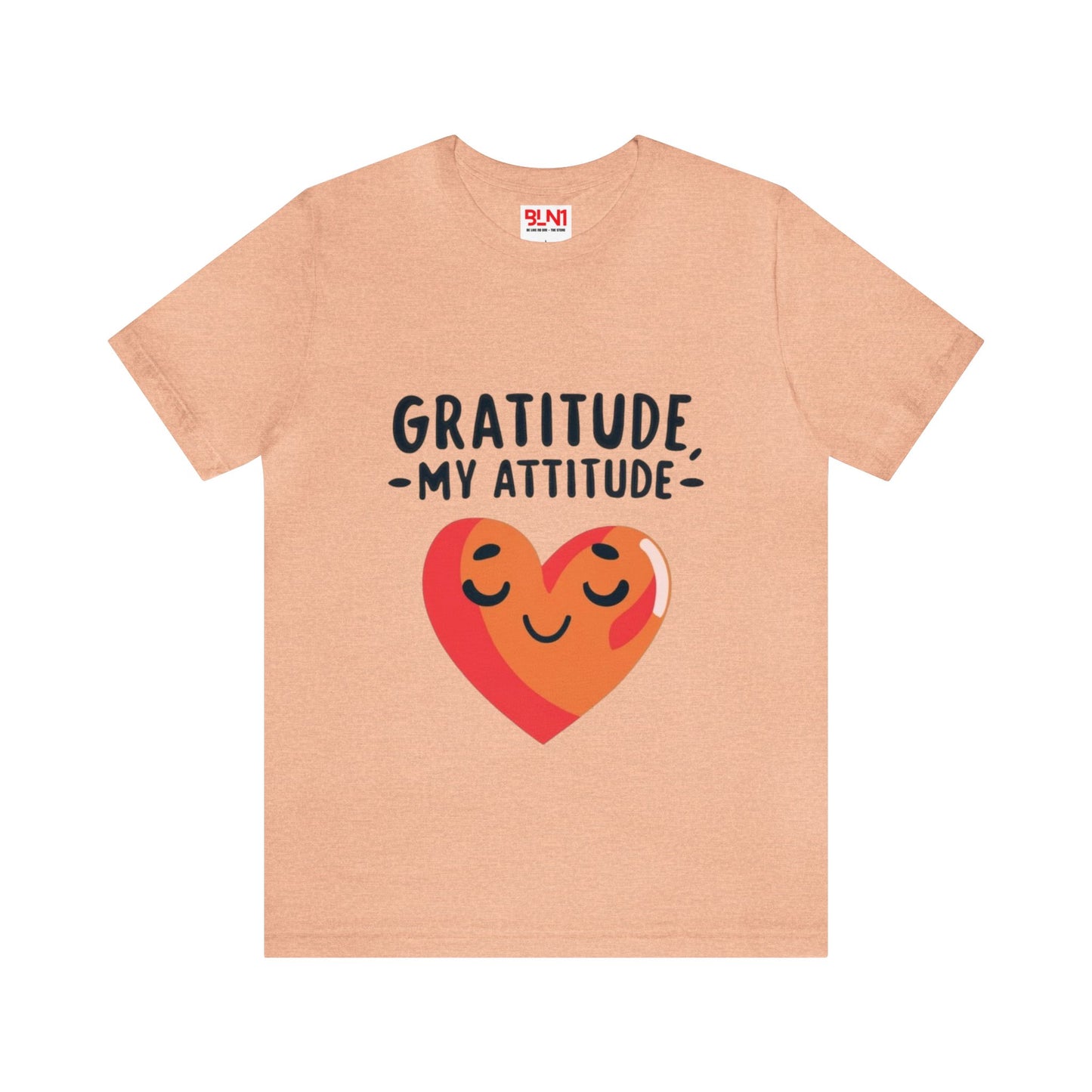 Gratitude Attitude: Thankful Hearts Unisex Tee | Serene Thanksgiving T-Shirts by Be Like No One (BLN1) - The Store