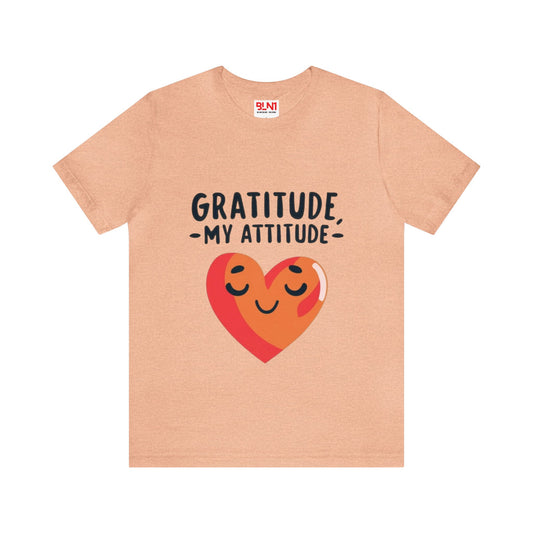 Gratitude Attitude: Thankful Hearts Unisex Tee | Serene Thanksgiving T-Shirts by Be Like No One (BLN1) - The Store