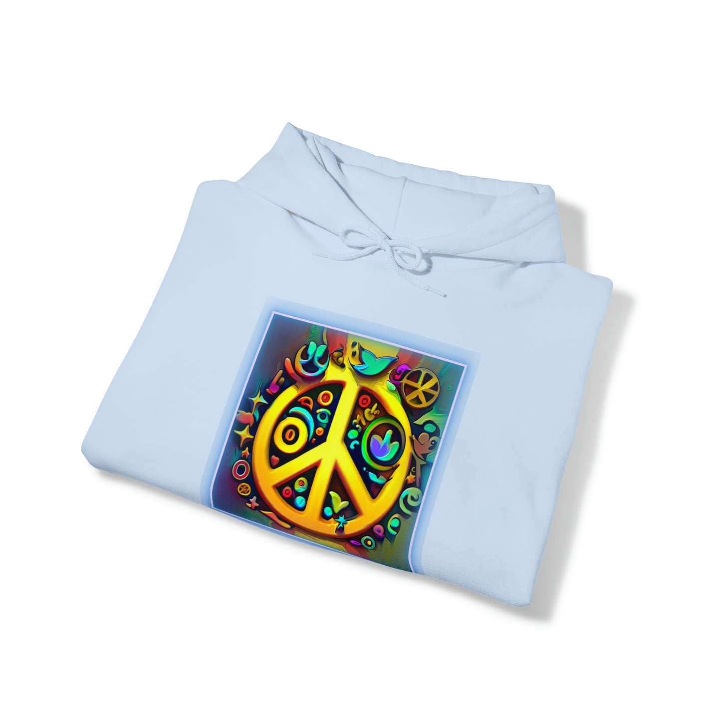 Serenity Symbols: Peace & Positivity Unisex Hoodie | Harmony Iconic Hoodies