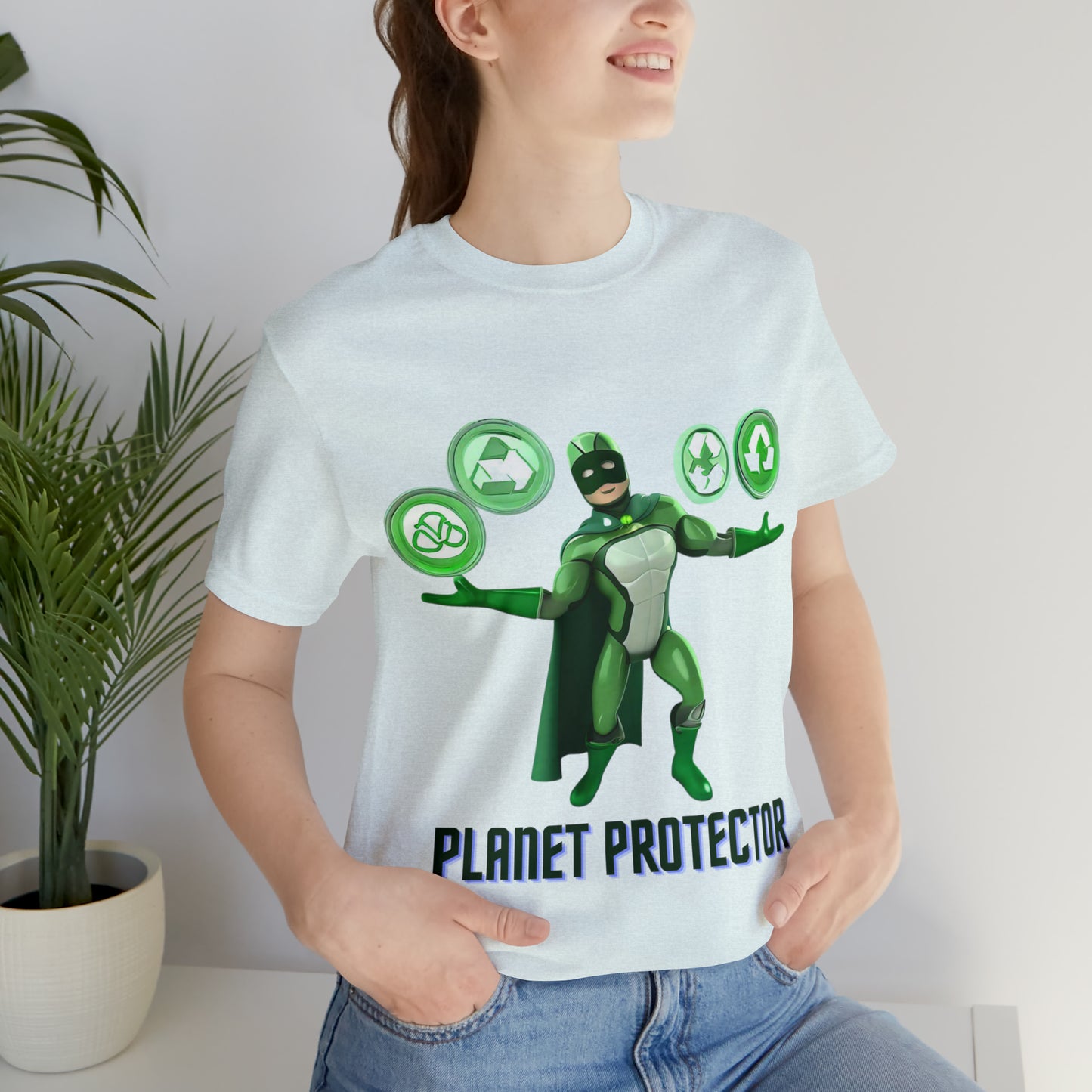 Earth's Guardian: Sustainable Superhero Unisex Tee | Champion of Sustainability T-Shirts