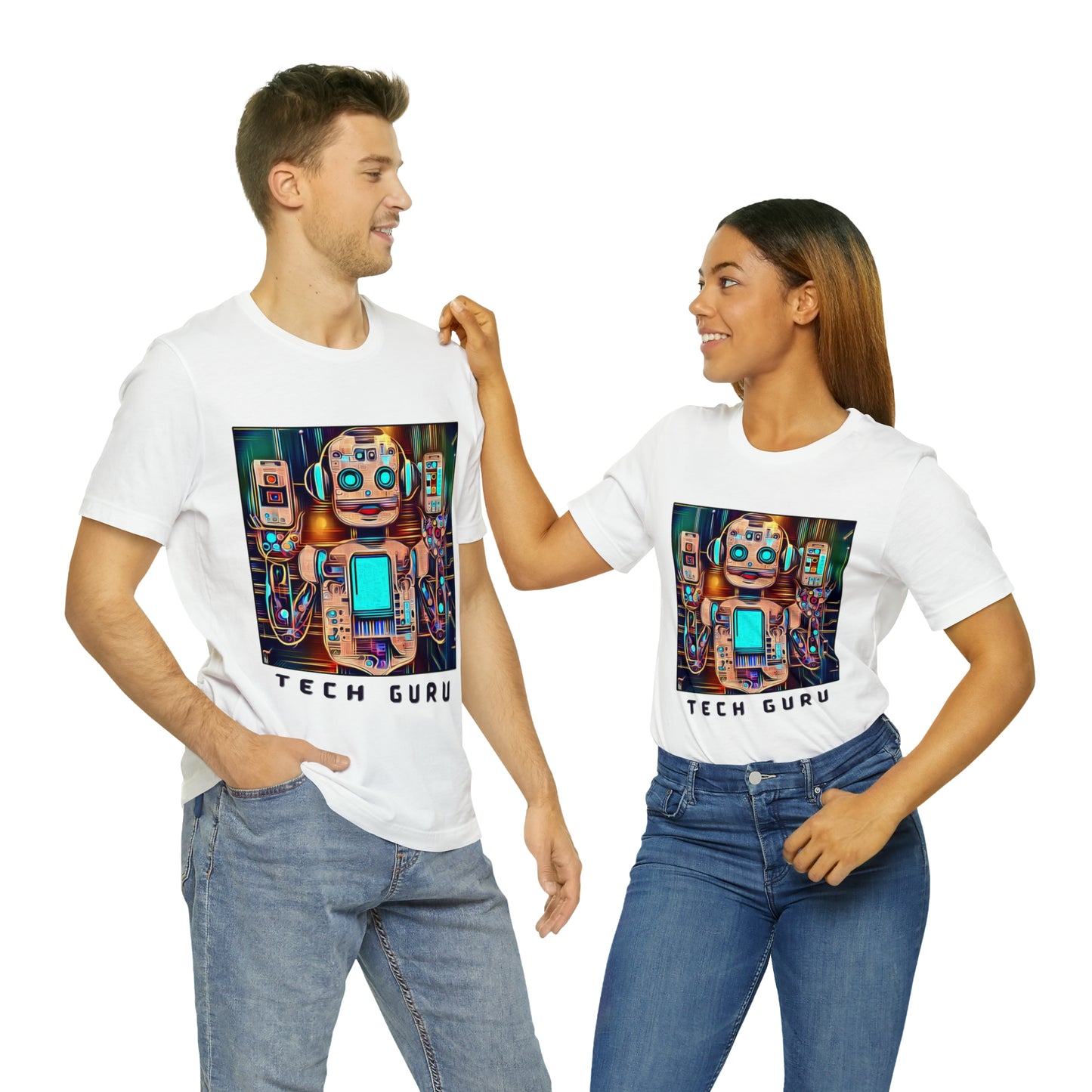 Digital Savvy: Tech Guru Unisex Tee | Electronics Enthusiast T-Shirts