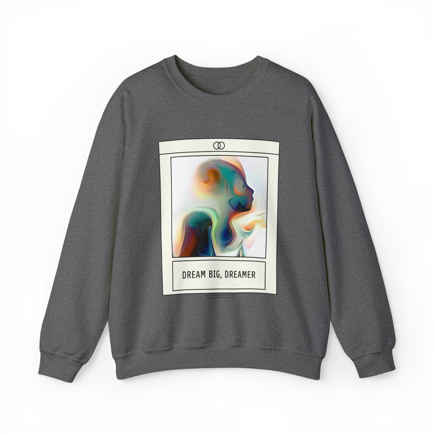 Vivid Reverie Sweatshirt | Abstract Dreamer Unisex Sweatshirt with Vibrant Shapes