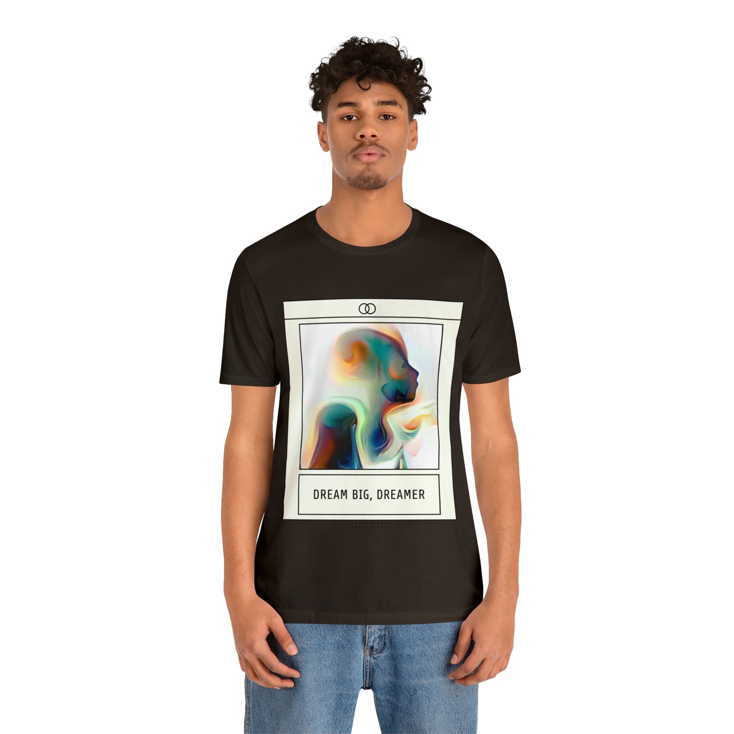 Vivid Reverie: Abstract Dreamer Unisex Tee with Vibrant Shapes | Artistic Vision T-Shirts