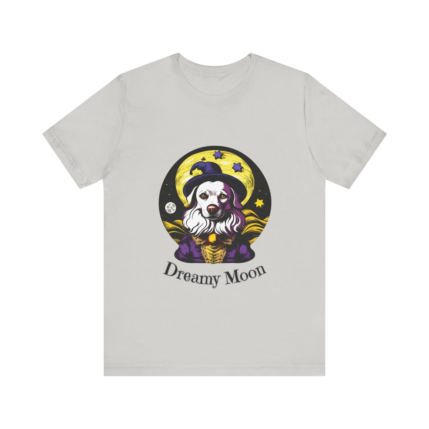 Surreal Full Moon: Dreamlike Starry Night T-Shirt | Halloween Vibes Tee