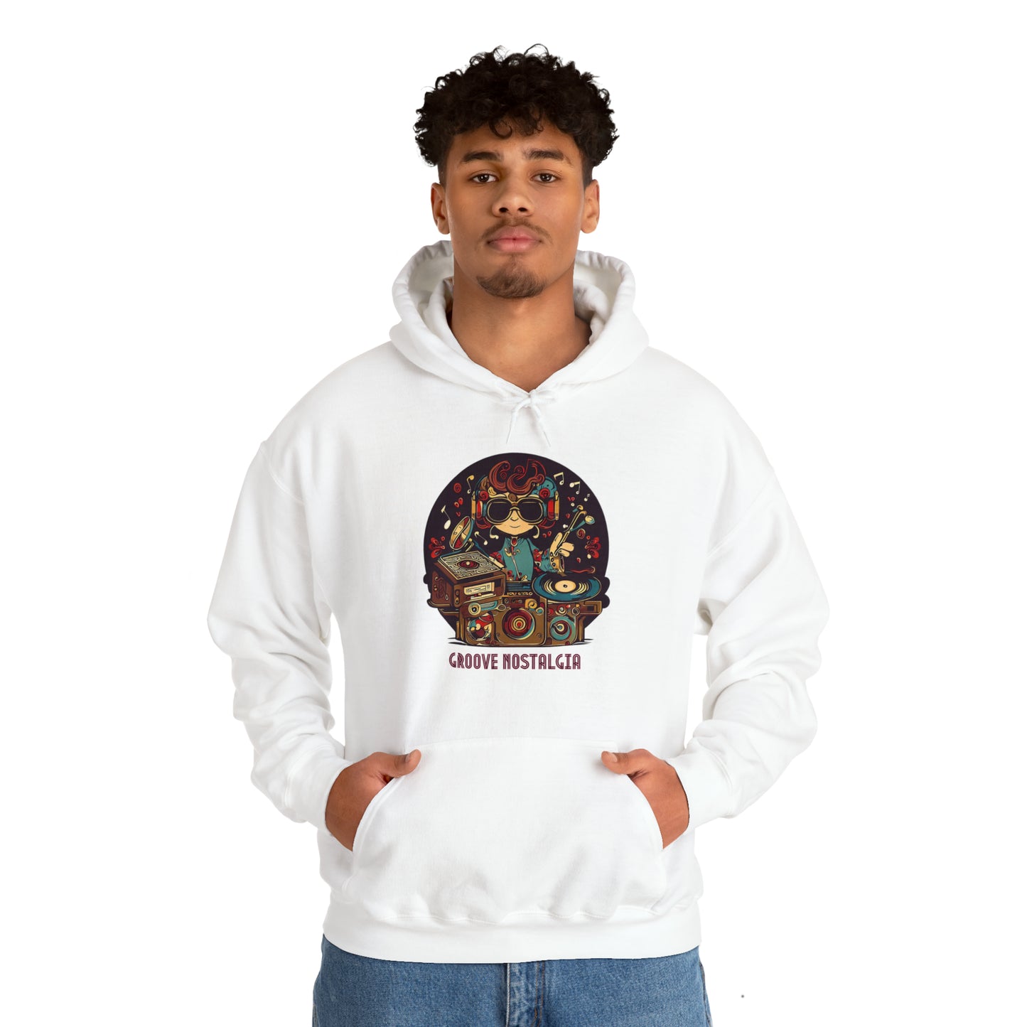 Groove Nostalgia: Vintage Vinyl Lover Unisex Hoodie | Retro Rhythms Hoodies