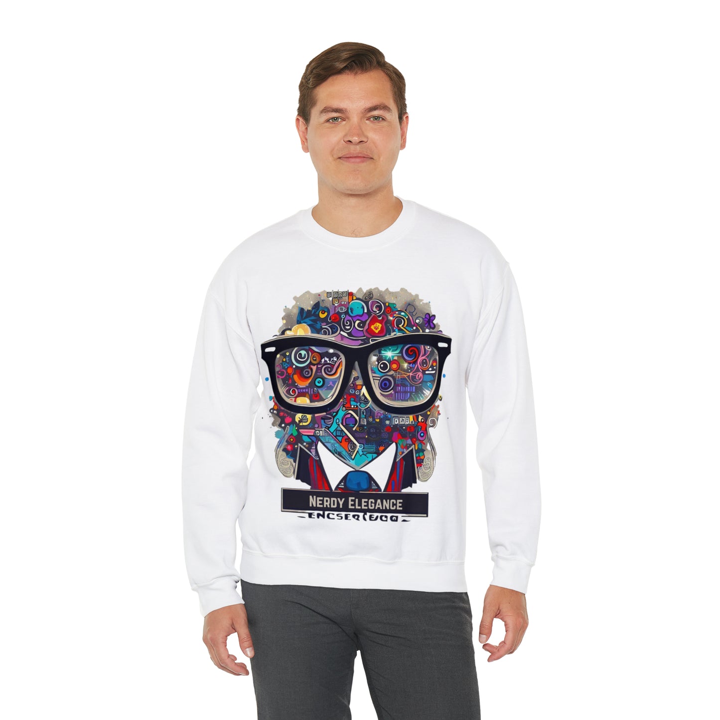 Nerd Elegance Sweatshirt | Geek Icon Unisex Sweatshirt