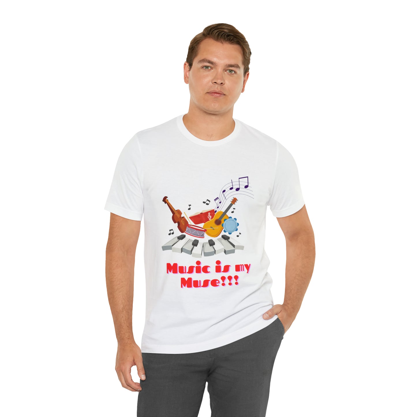 Harmonious Inspiration: Music is my Muse Unisex Tee | Melodic Magic T-Shirts