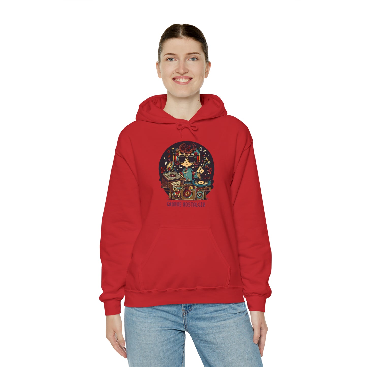 Groove Nostalgia: Vintage Vinyl Lover Unisex Hoodie | Retro Rhythms Hoodies