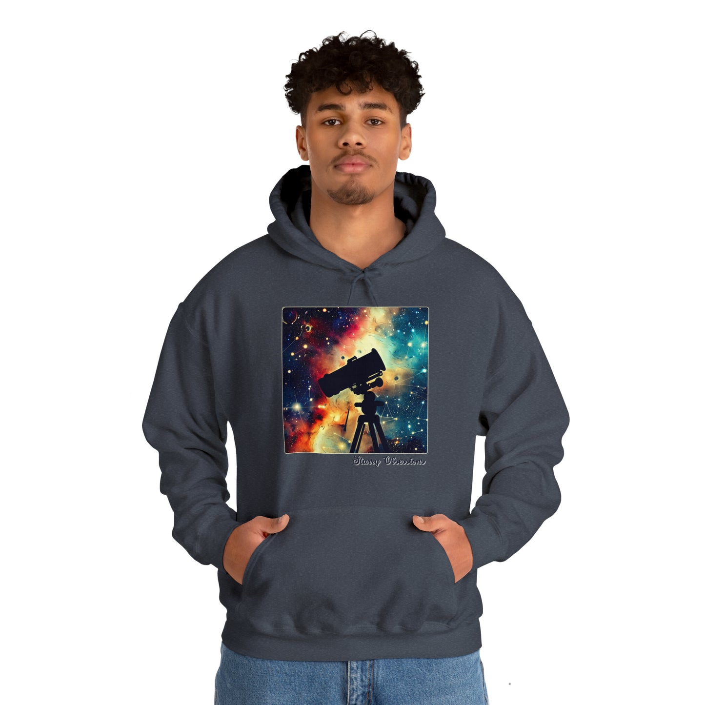 Starry Obsessions: Astronomy Enthusiast Unisex Hoodie | Galactic Explorer Hoodies