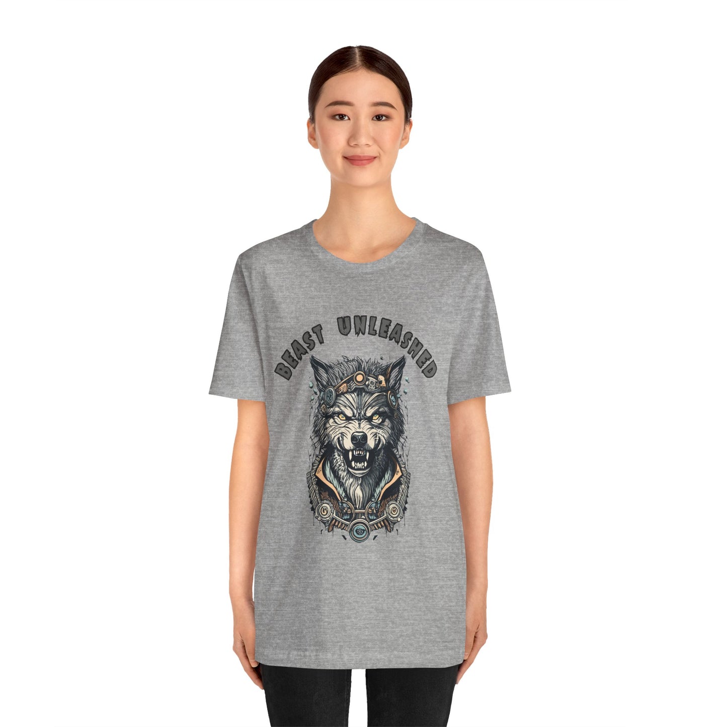 Dramatic Werewolf Transformation: Unleash the Beast T-Shirt | Halloween Vibes Tee