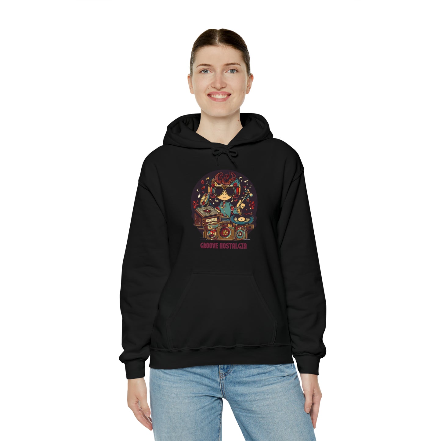 Groove Nostalgia: Vintage Vinyl Lover Unisex Hoodie | Retro Rhythms Hoodies