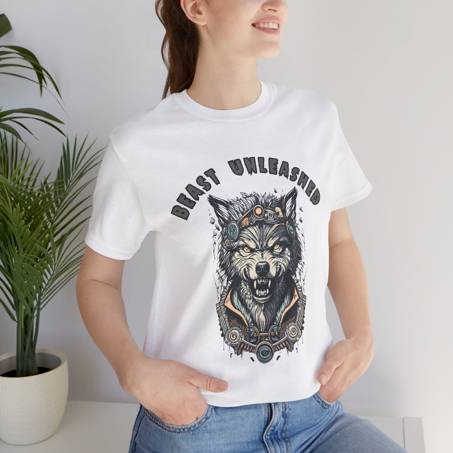 Dramatic Werewolf Transformation: Unleash the Beast T-Shirt | Halloween Vibes Tee