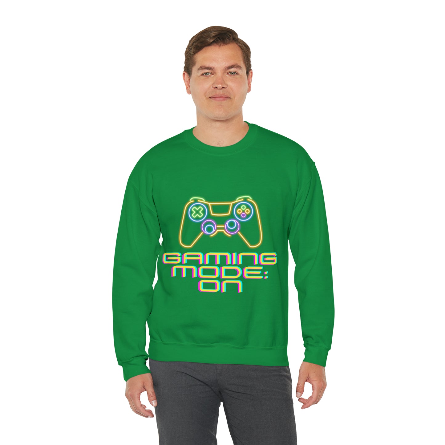 Pixel Power Activated Sweatshirt | Gaming Mode ON Sweatshirt