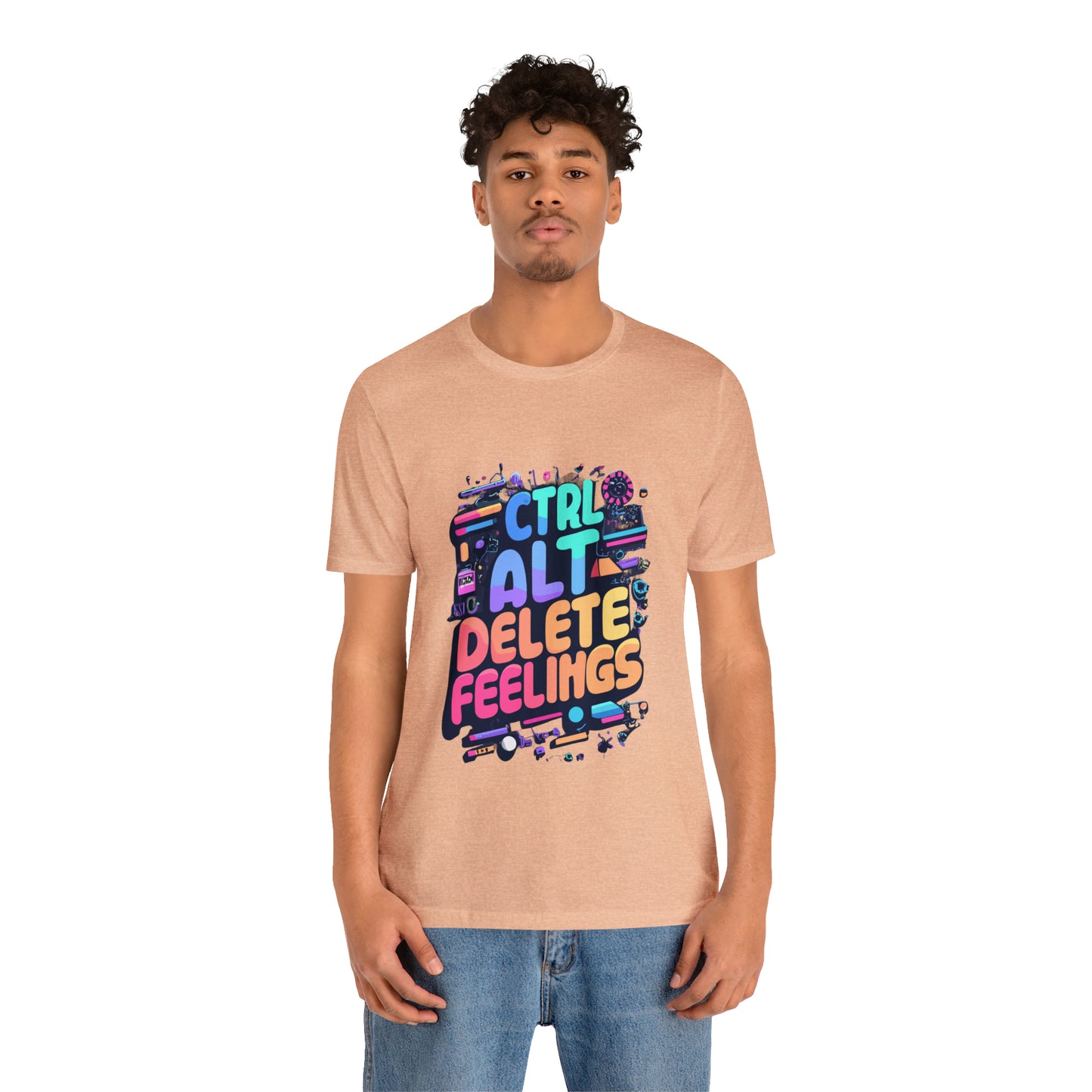 Ctrl+Alt+Delete Feelings: Embrace Emojis on This Tee! | Be Like No One(BLN1) T-Shirts