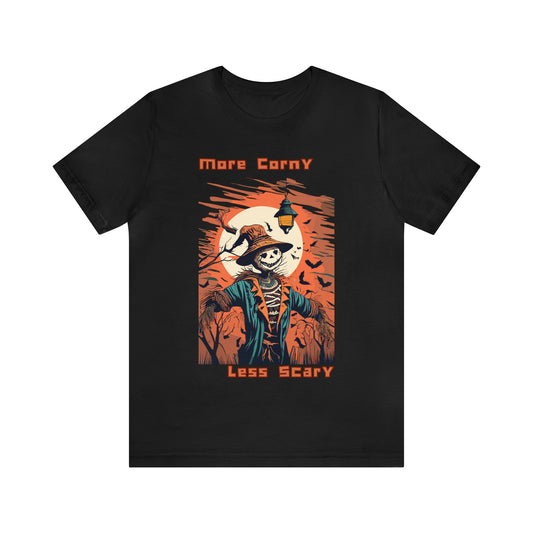 Unsettling Sinister Scarecrow: Modern Art T-Shirt | Halloween Vibes Tee