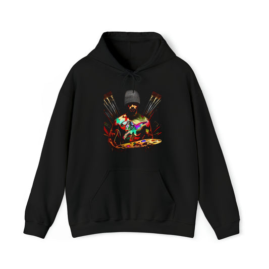 Brushstrokes of Passion: Artistic Soul Unisex Hoodie | Creative Essence Hoodies